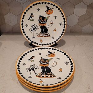 Retro Halloween Eli +Ana Dinner Plate Set
